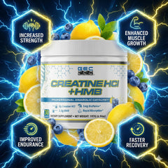 Genetic Edge Creatine HCl + HMB scoop dissolves quickly for training