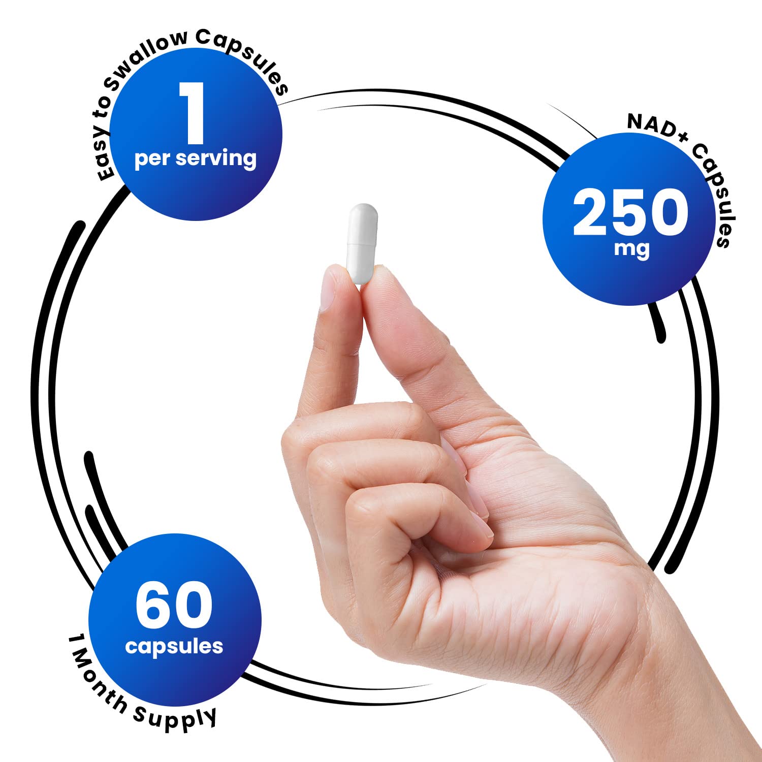 Genex Formulas NAD+ label view emphasizes GMP/NSF tested quality