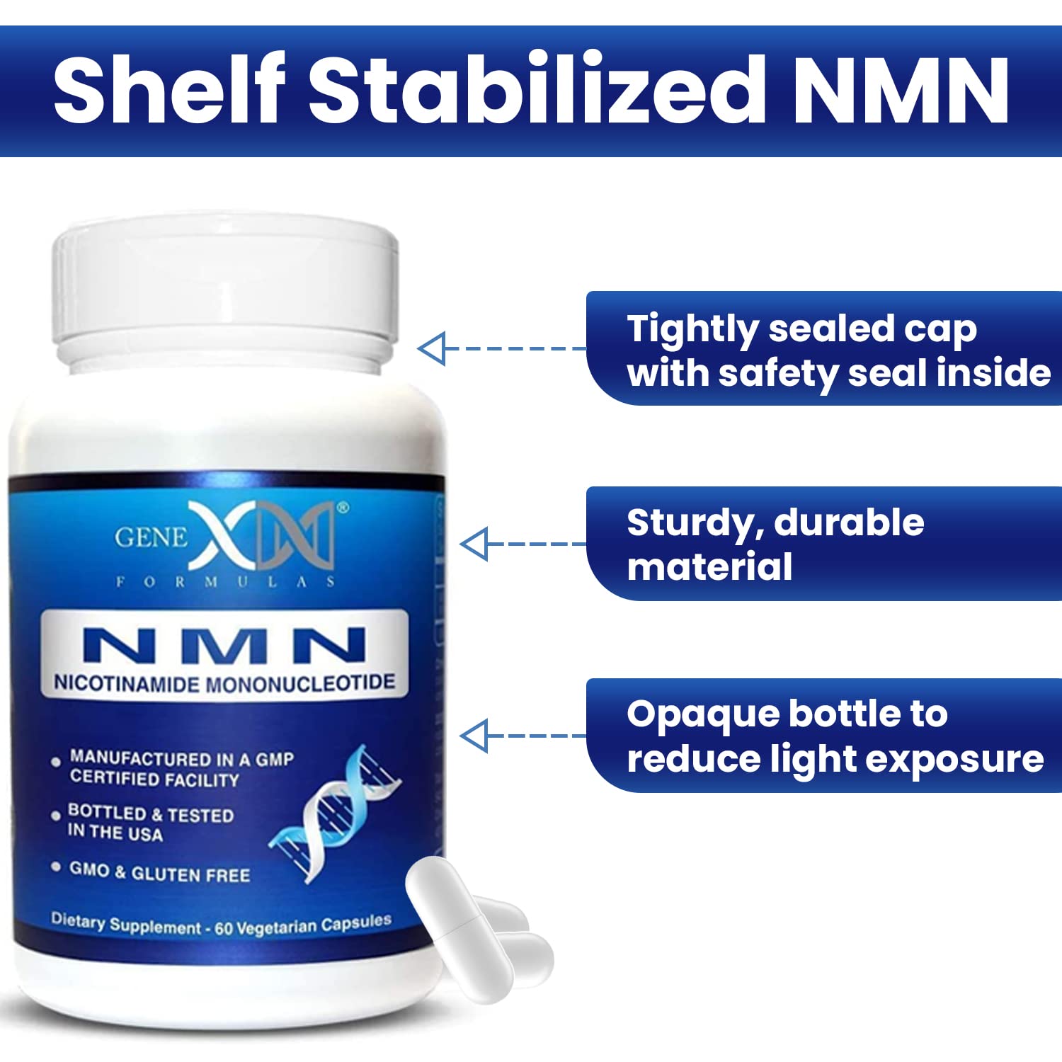 Genex Formulas NMN COA verification document for transparency