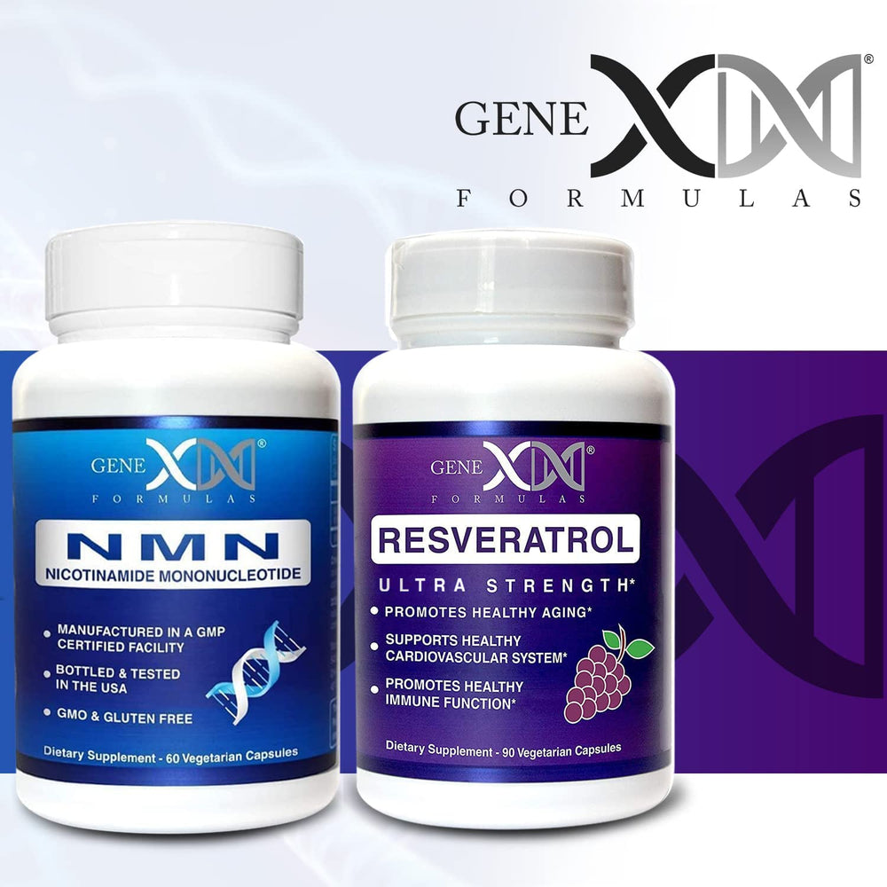Genex Formulas NMN and Resveratrol box ready for gifting or display