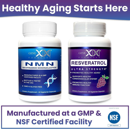 Genex Formulas NMN and Resveratrol cap close-up ensures precise dosing and reliability