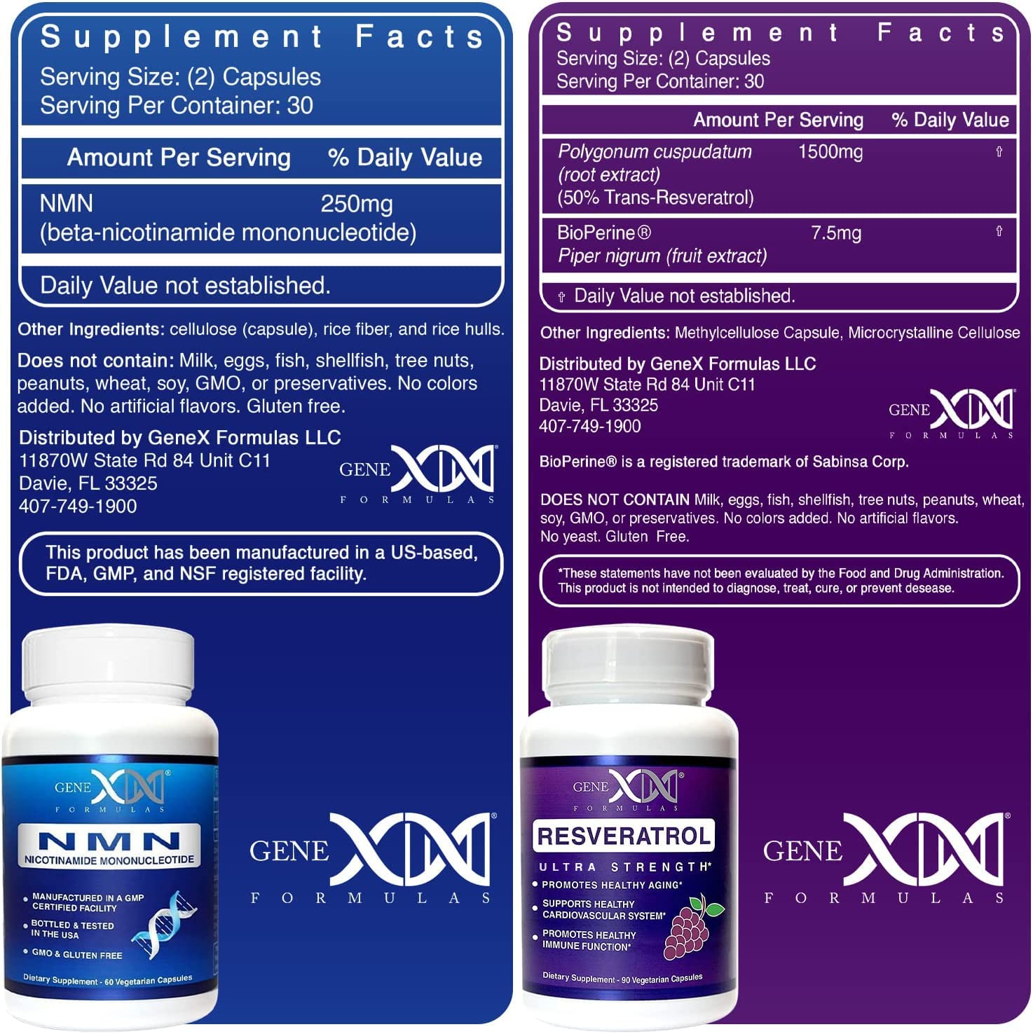 Genex Formulas NMN and Resveratrol pour demonstrates easy daily dosage
