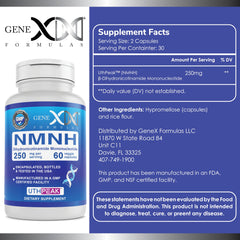 Genex NMNH capsules close-up for easy daily wellness routine.