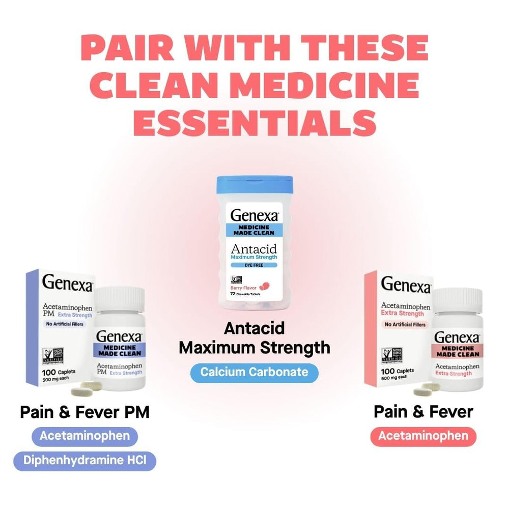 Genexa Arnica on-the-go pack for travel-friendly relief.