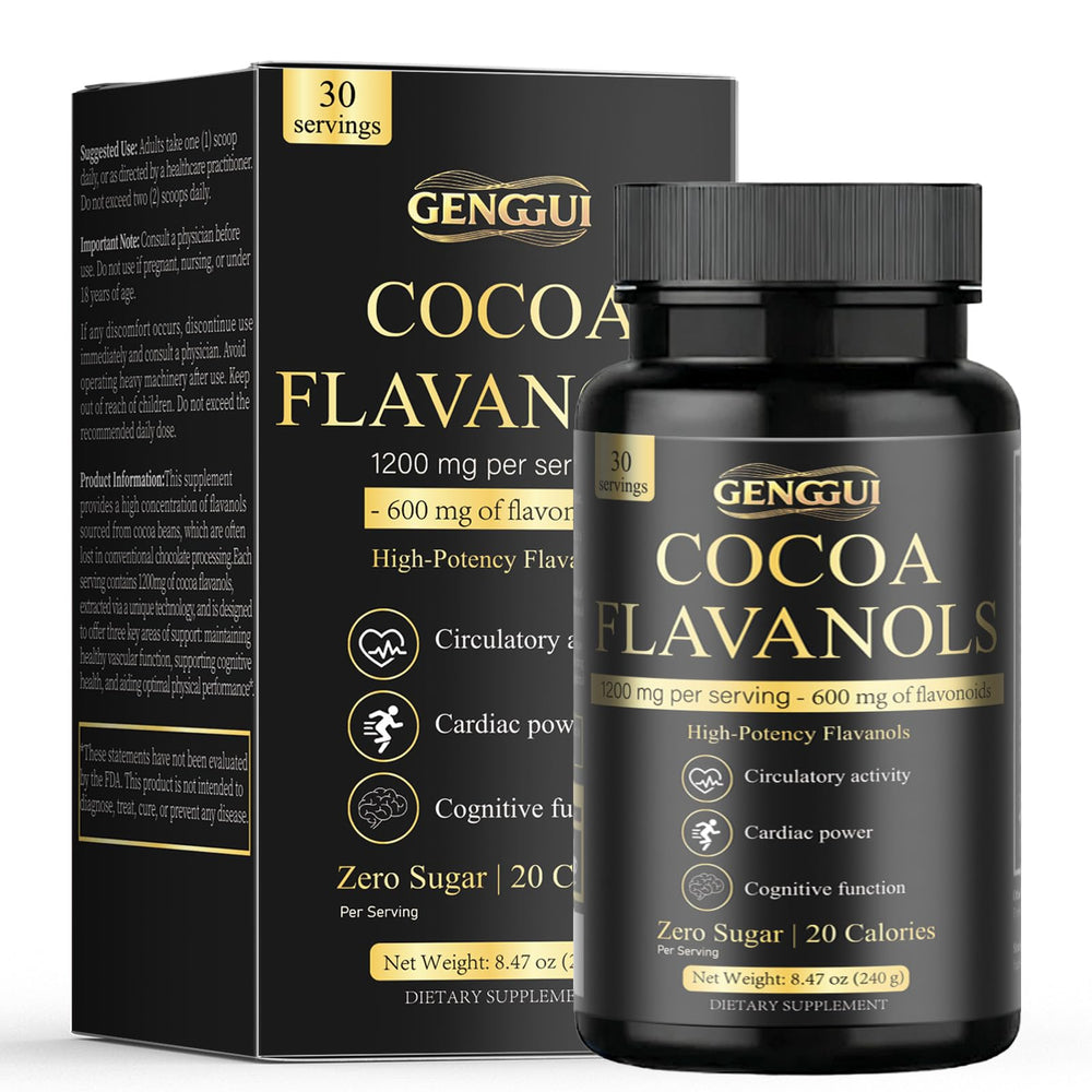 GENGGUI High Cocoa Powder packaging highlights polyphenols for daily wellness.