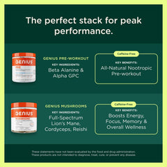 Hero shot of Genius Brand creatine-green apple product