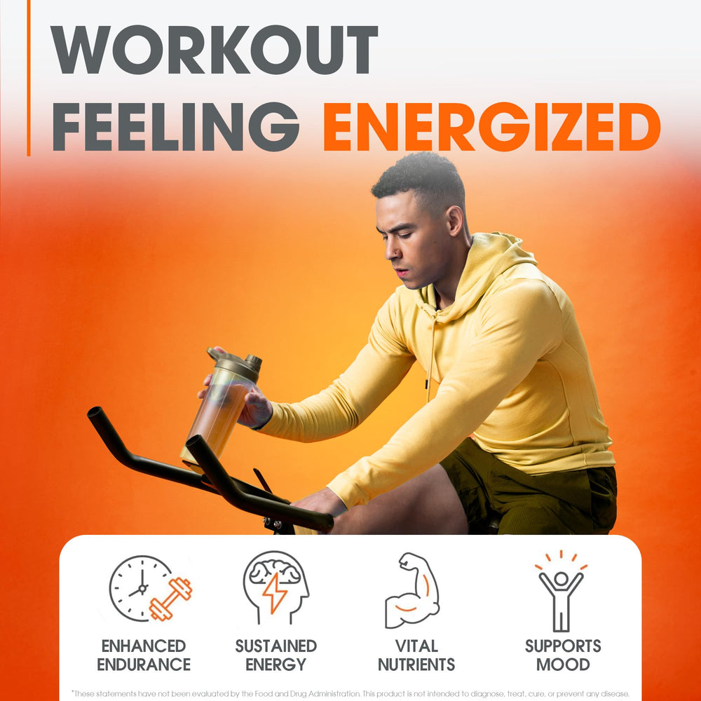 Powder dissolving in water to form a smooth, flavorful pre-workout drink.
