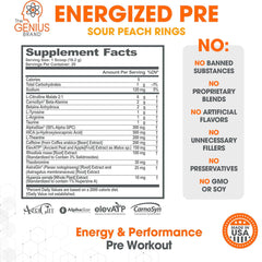 Energized preworkout scoop ready to measure a dose before training.