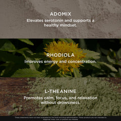 Genius Joy label close-up showing SAMe and ginseng ingredients