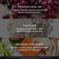 Vegan veggie pills-pack image hints at clean, non-GMO heart support.