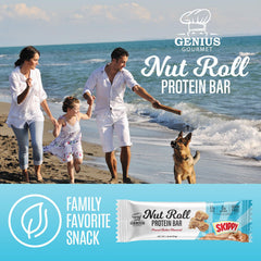 Genius Gourmet SKIPPY bar gluten-free and carb-conscious option.