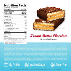 Genius Gourmet SKIPPY bar has 1g sugar, 0g added sugar.