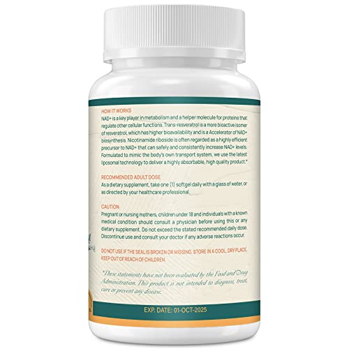 GENOBBELY trans-resveratrol pill highlighting bioavailability