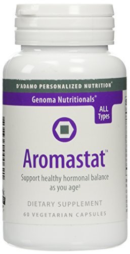 Genoma Aromastat bottle with 60 capsules for personalized nutrition support.