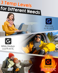 Genovega heated scarf wide heat area covering the neck for comprehensive warmth