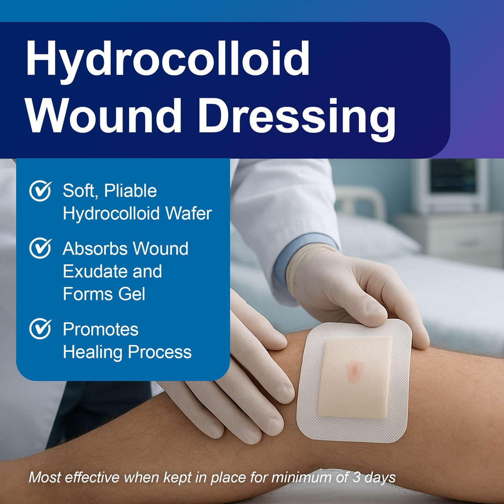 Dermatell borderless hydrocolloid dressing for comfortable wear without lifting.
