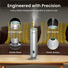 GentleJet MajesticMist remote control lets you adjust aroma from across the room