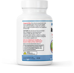 GenuinePurity Ashwagandha bottle front label highlights vegan capsules for daily calm.