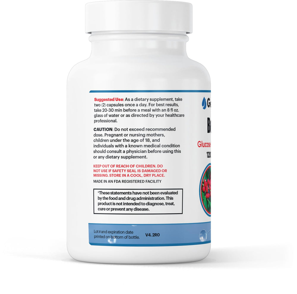 GenuinePurity Berberine HCl label highlights non-GMO formula.