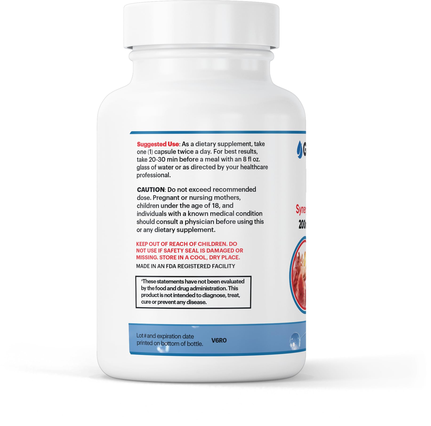 GenuinePurity D3 K2 bottle cap emphasizes easy daily dosage routine.