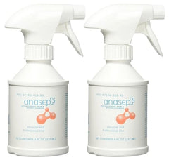 Geometal Anasept bottle with finger sprayer for easy wound cleansing.