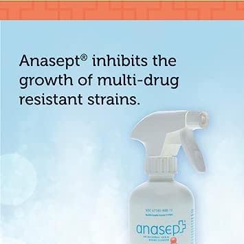 Geometal pack of 2 Anasept spray bottles for home first aid.