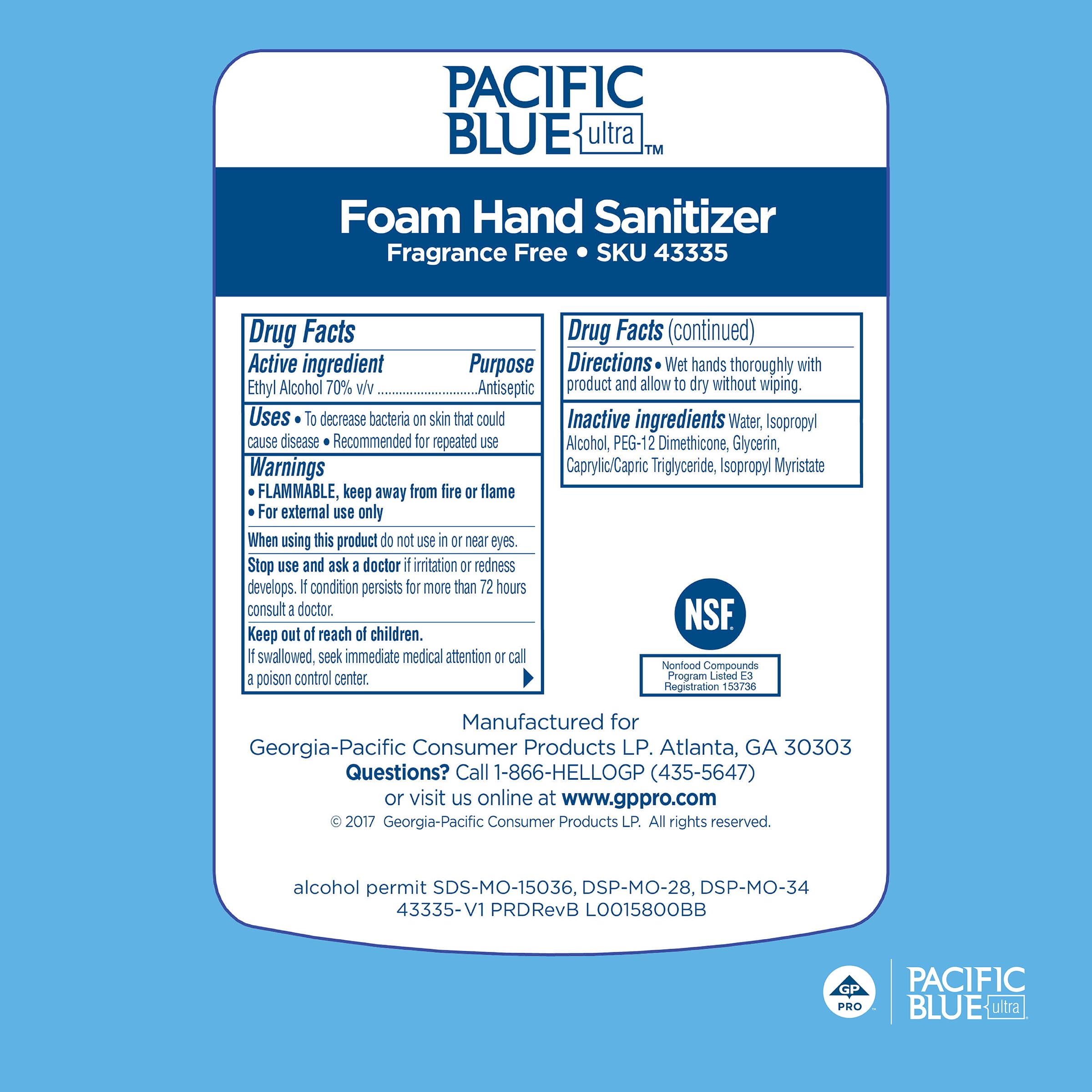 Georgia-Pacific fragrance-free formula image suitable for sensitive skin and fragrance-free facilities.