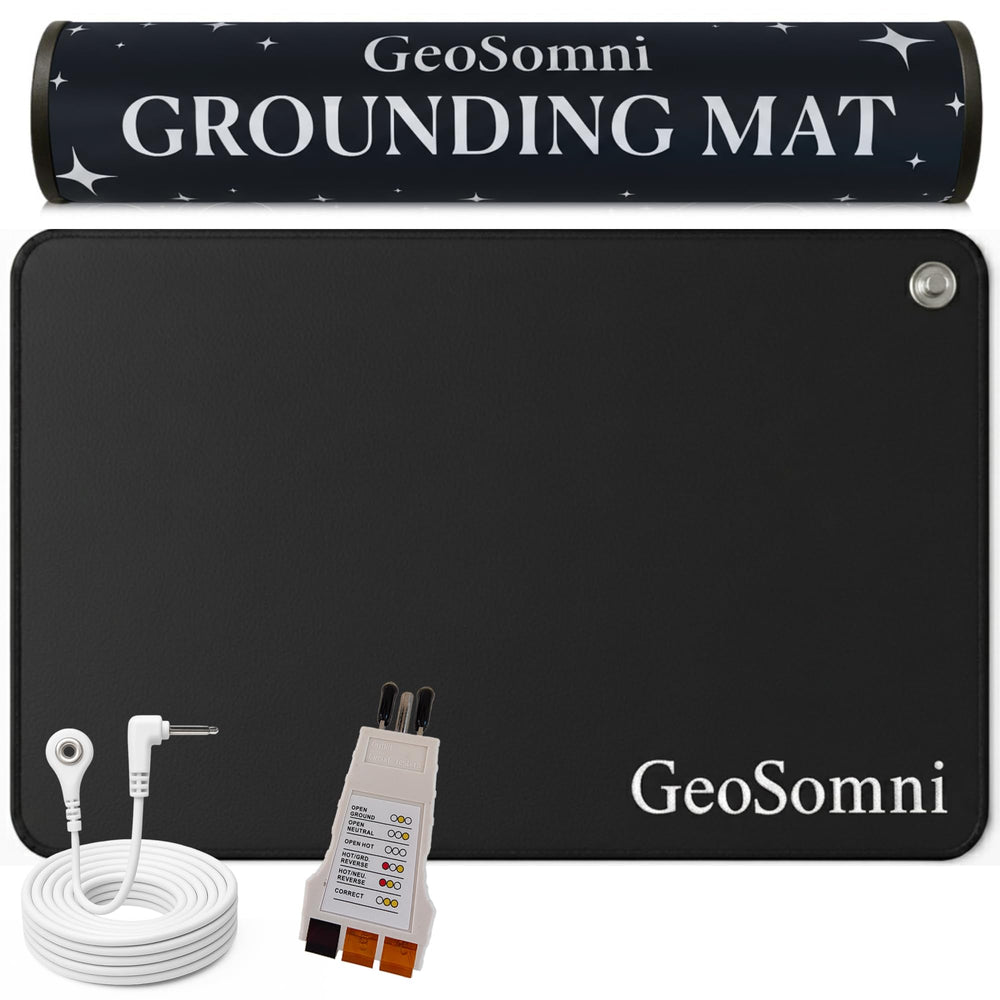 GeoSomni grounding mat under desk promoting calm focus