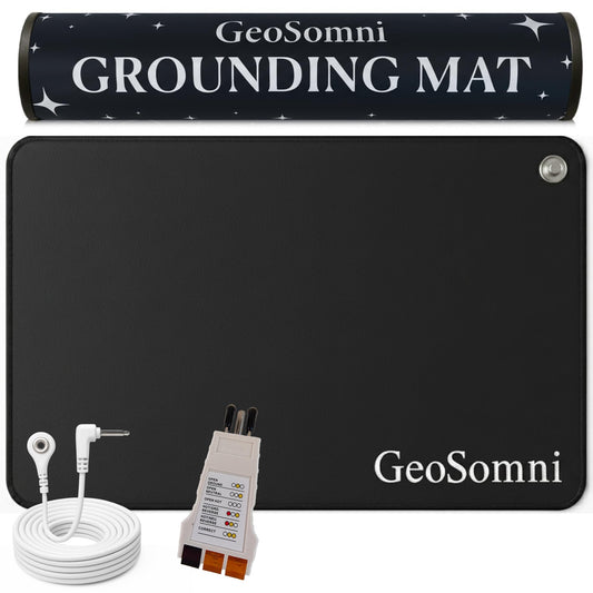 GeoSomni grounding mat under desk promoting calm focus