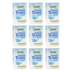 GeriCare artificial tears bottle front view showing long-lasting eye hydration.