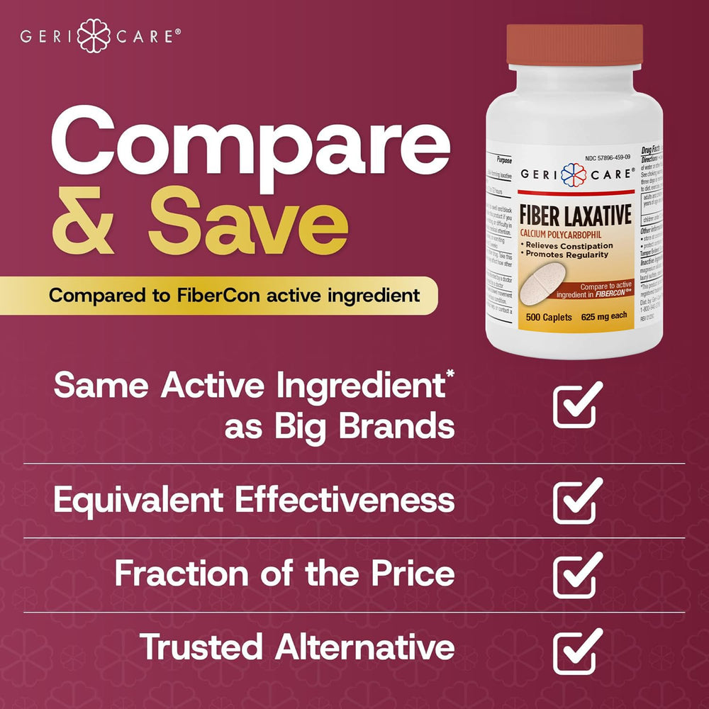 GeriCare allergy-friendly icons on packaging highlighting gluten-free and dairy-free notes
