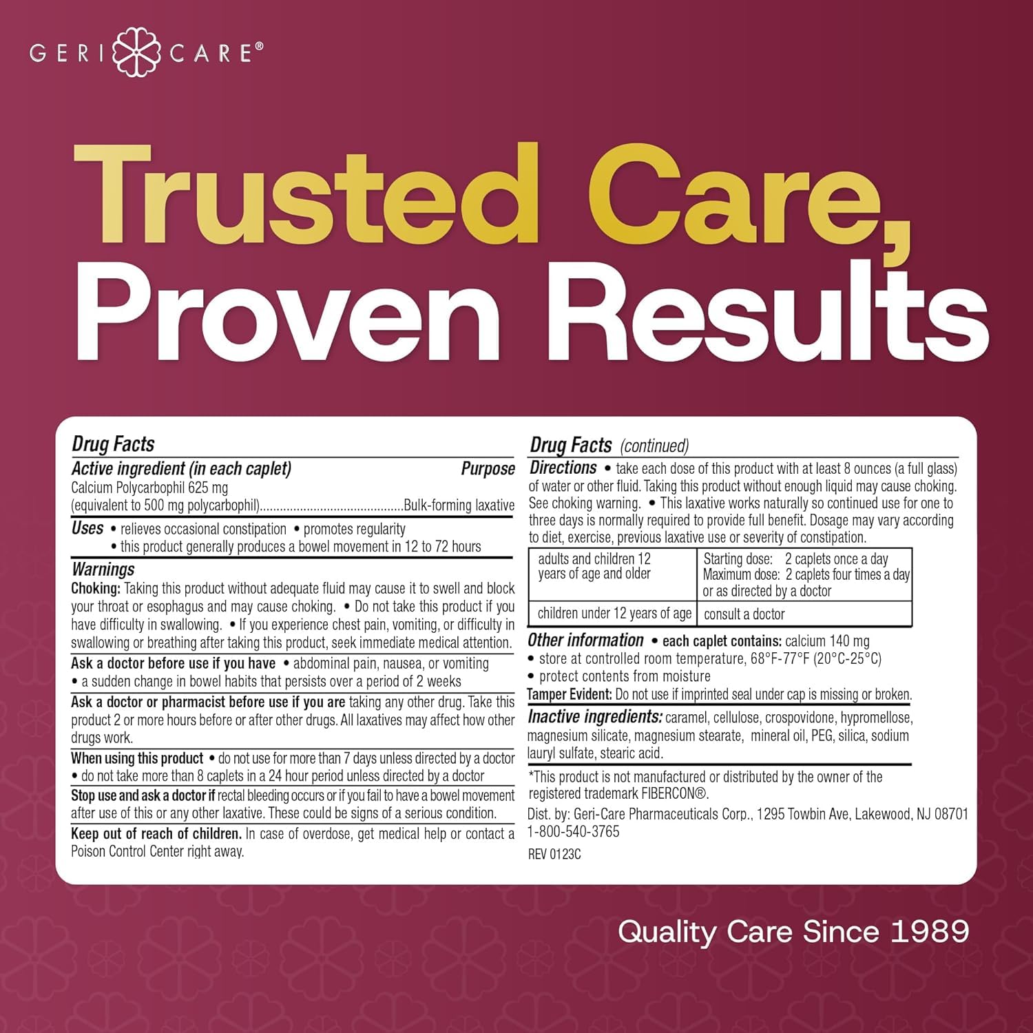 GeriCare usage scene with a senior taking caplets at home
