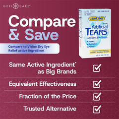 GeriCare pack of nine bottles offers convenient ongoing dryness relief.