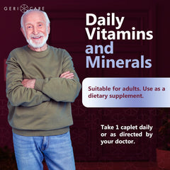 GeriCare Thera M usage scene with water illustrates a simple daily routine.