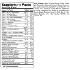 Geritol multivitamin bottle side view showing two-pack value and bottle design