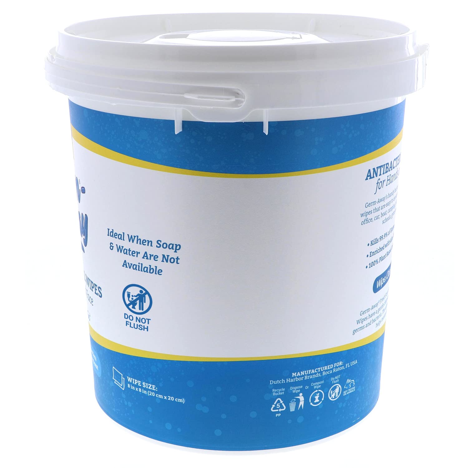Dispensing bucket ideal for break rooms, offices, and classrooms.