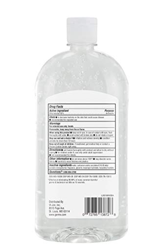 Germ-X hand sanitizer gel texture close-up.