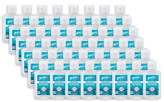 Germ-X Original hand sanitizer bottle 2oz with Vitamin E for on-the-go protection.
