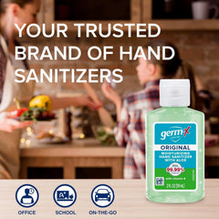 Classroom-pack Germ-X on desks ready for quick sanitizing.