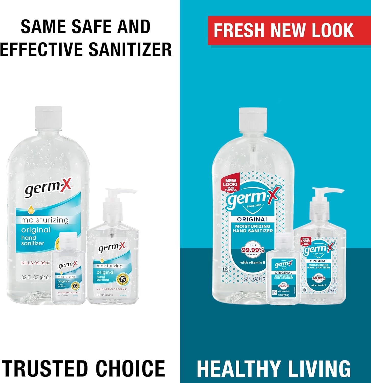 Germ-X Original display-pack 24 bottles, ideal for classrooms and offices.