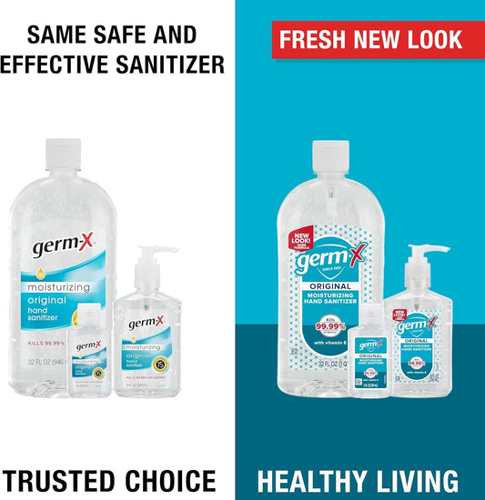 Germ-X Original display-pack 24 bottles, ideal for classrooms and offices.