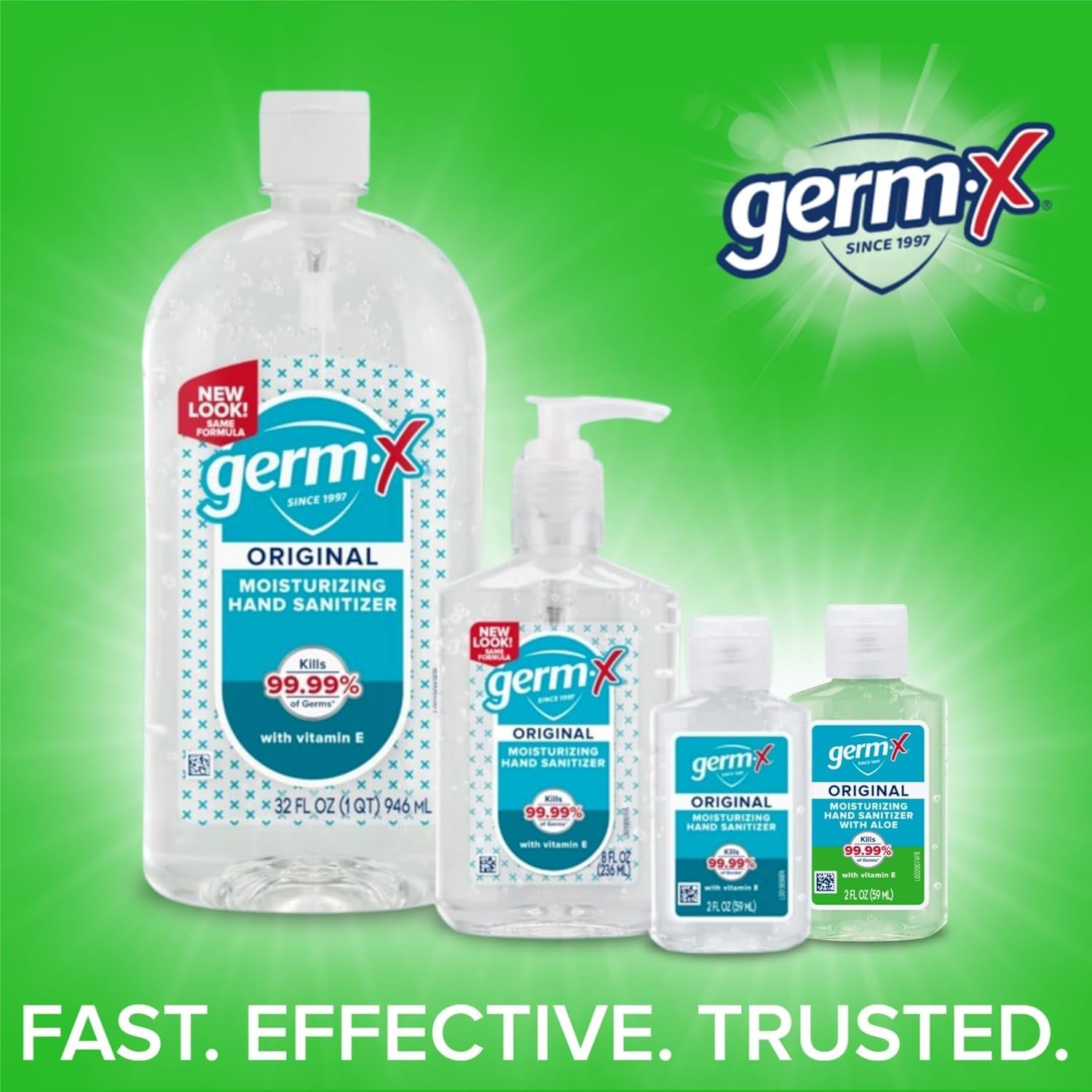Pocket-size Germ-X bottle fits easily in bags and pockets.