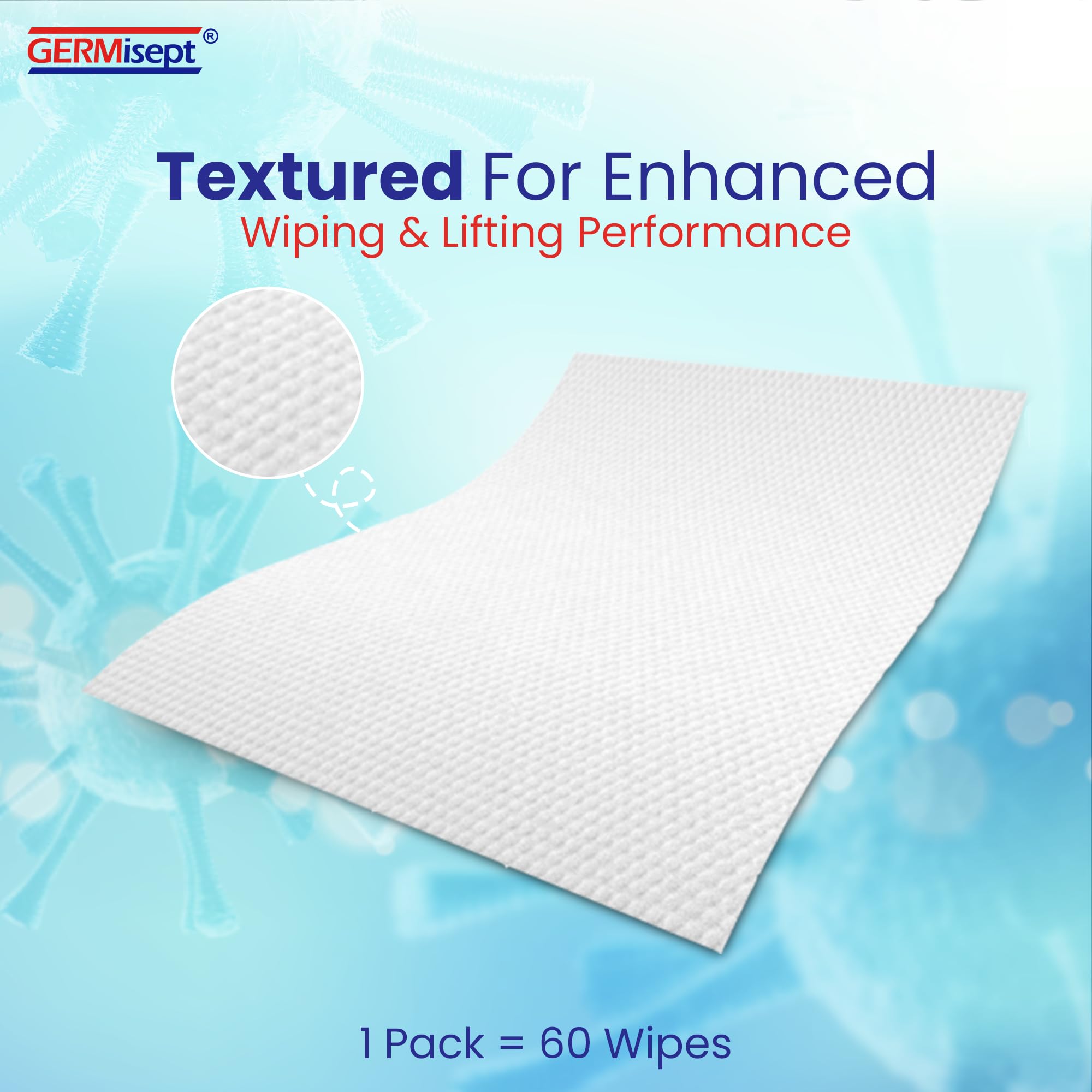 Germisept bulk-pack packaging highlights value and convenience.