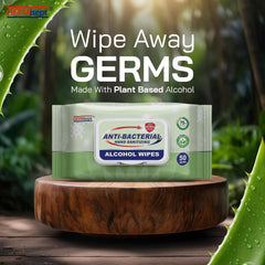 Germisept hand sanitizing wipes gentle on skin for frequent use.