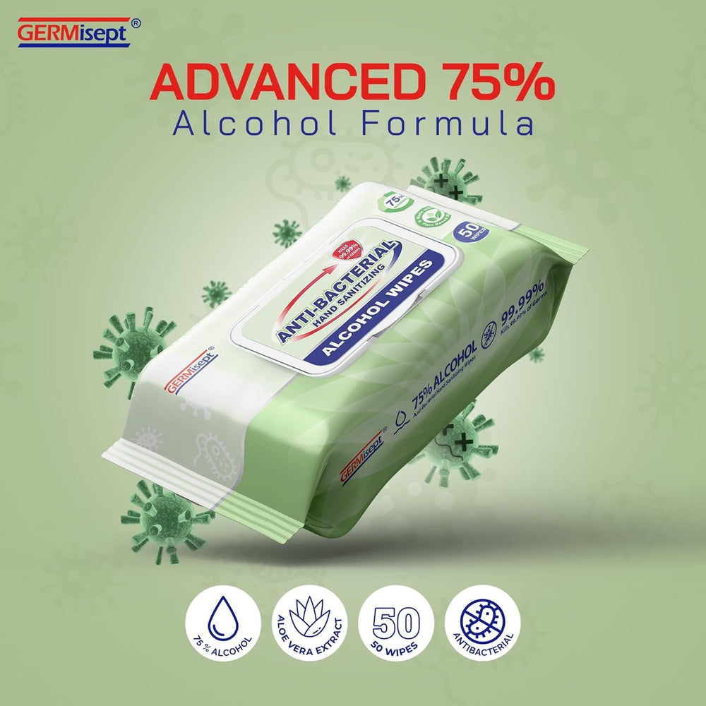 Germisept travel pack wipes for convenient daily sanitizing anywhere.