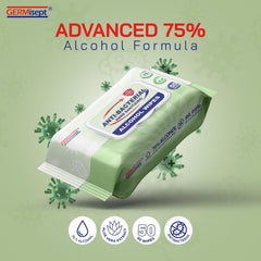 Germisept travel pack wipes for convenient daily sanitizing anywhere.