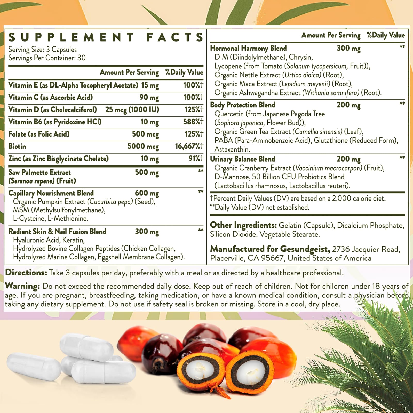 Gesundgeist essential vitamins and minerals for daily balance