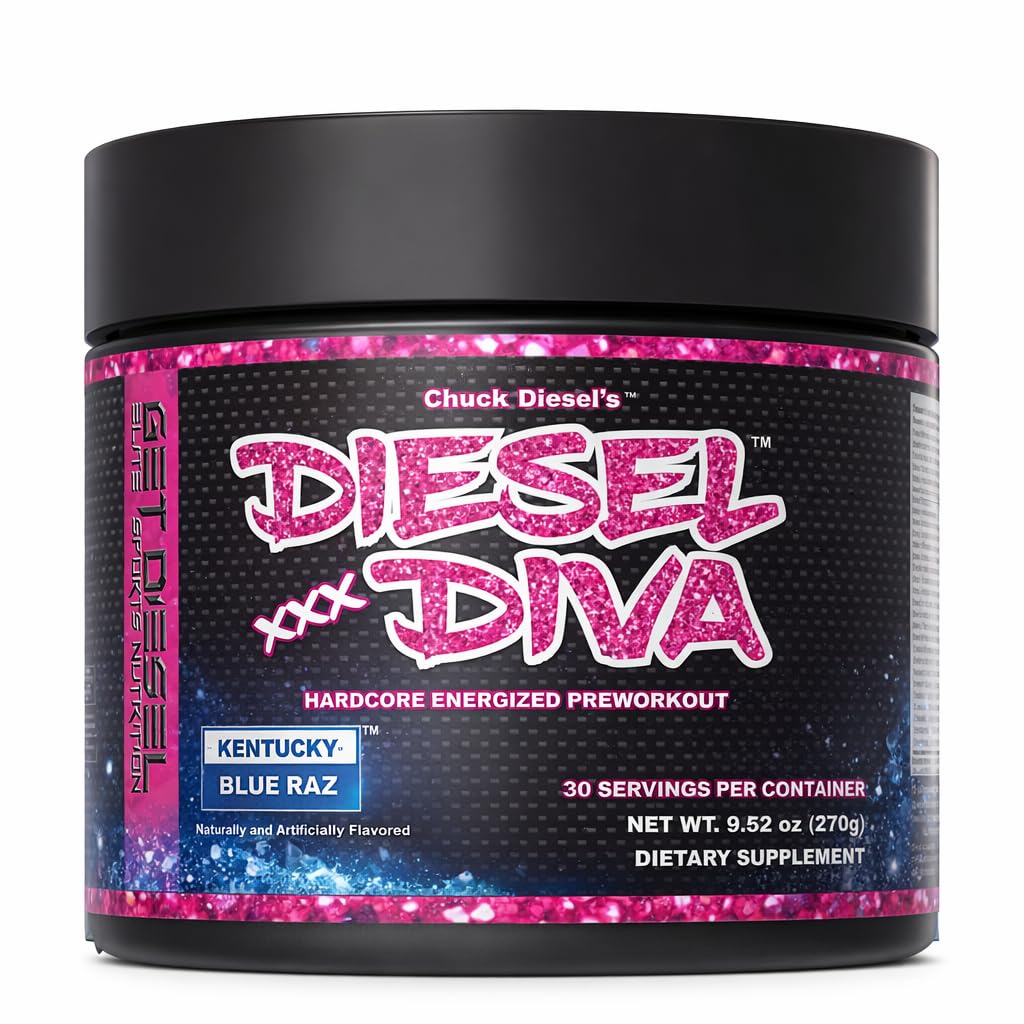 GET DIESEL NUTRITION Diesel Diva tub front boosts clean energy for workouts
