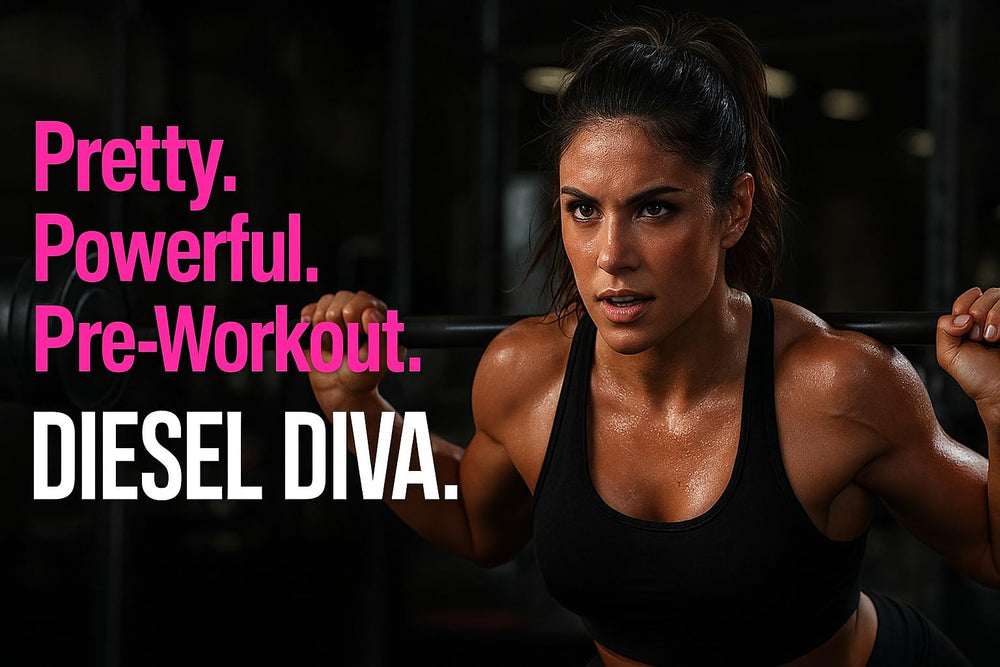 Diesel Diva tub label highlights woman-focused formula for focused training