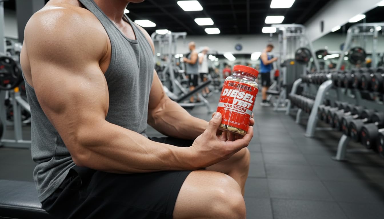 Diesel Test Hardcore capsules for daily energy and drive.